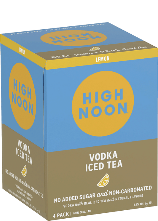 High Noon Vodka Ice Tea Lemon 4Pk