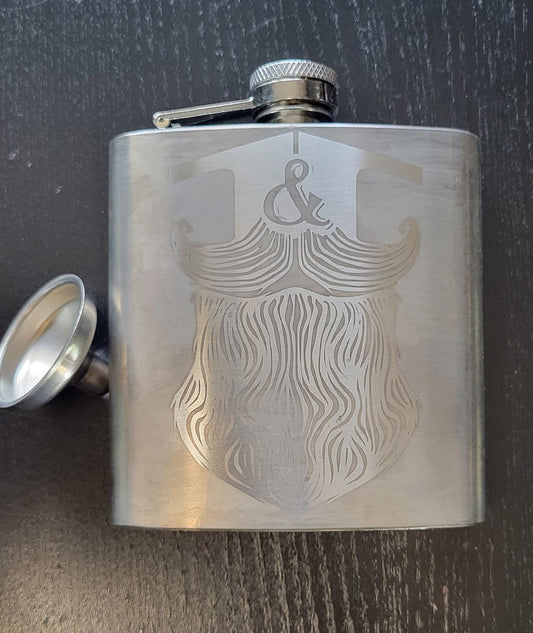 Flask W Funnel 6oz.