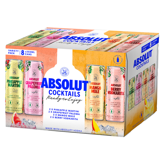 Absolut Variety pack 355ml 8 pack