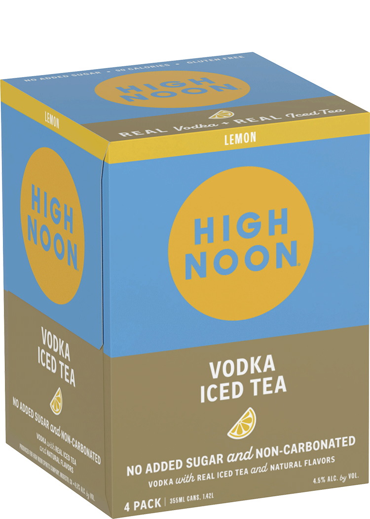 High Noon Vodka Ice Tea Lemon 4Pk