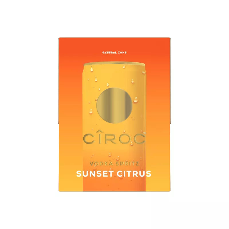 Ciroc Citrus 4pk 355ml each Vodka Spritz