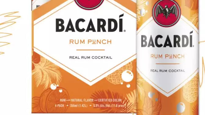 Bacardi Rum Punch 4pk Can