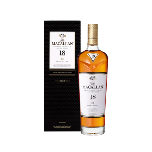 Macallan Sherry Oak 18YR 750ML.