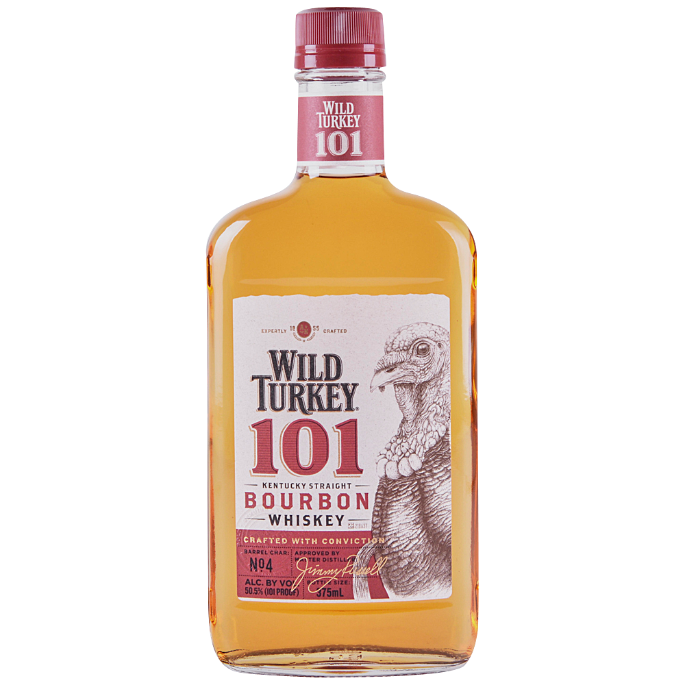 Wild Turkey Bourbon Whiskey 101 proof 375ml