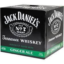 Jack Daniel's/Ginger Ale 4pk can