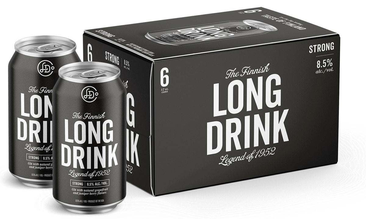 Long Drink Strong 6pk Can Gin Cocktail 355ml.Each